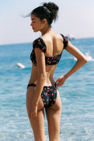 Dolce - Bikini in Black Cherry — back view with Low Waist Bottom