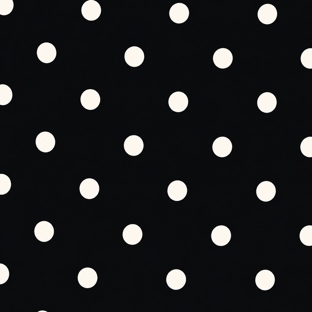 Monopoli Black and white polka dot fabric swatch, corrected dot scale