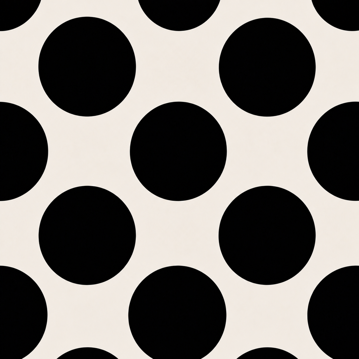 Tiramisu White and black polka dot fabric swatch